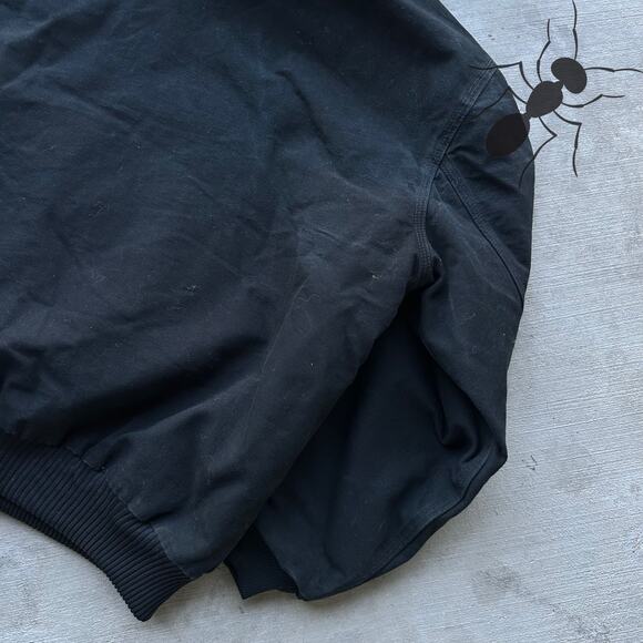 Vintage Y2K Carhartt J140 black hooded work wear jacket - Picture 9 of 10